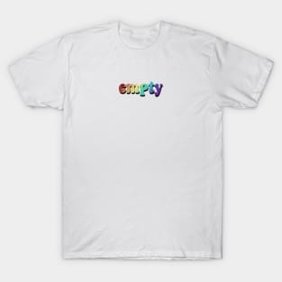 empty - retro rainbow T-Shirt